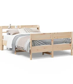 Bedframe zonder matras massief grenenhout 160x200 cm Bedden