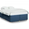 Hot Bedframe zonder matras stof blauw 140x200 cm Bedden