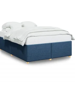 Hot Bedframe zonder matras stof blauw 140x200 cm Bedden