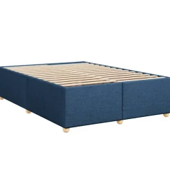 Hot Bedframe zonder matras stof blauw 140x200 cm Bedden