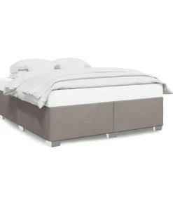Sale Bedframe zonder matras stof taupe 180x200 cm Bedden