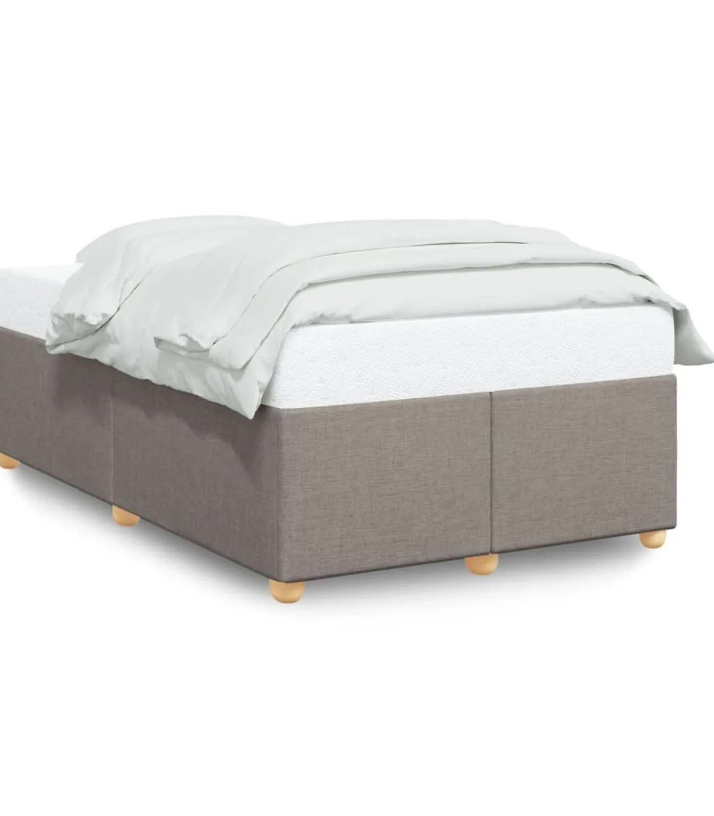 Discount Bedframe zonder matras 120x200 cm stof taupe Bedden
