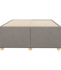 Discount Bedframe zonder matras 120x200 cm stof taupe Bedden