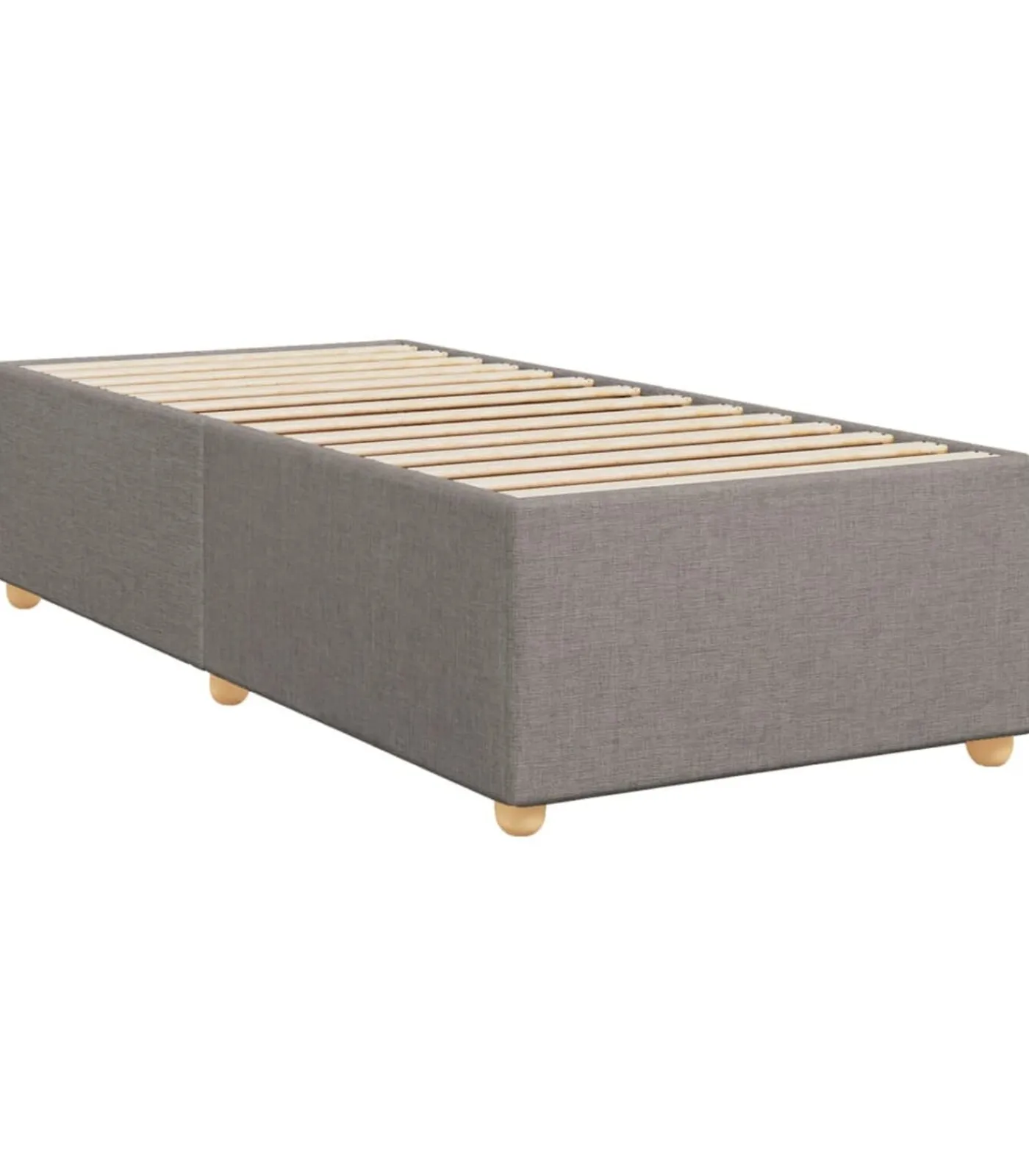 Discount Bedframe zonder matras 100x200 cm stof taupe Bedden