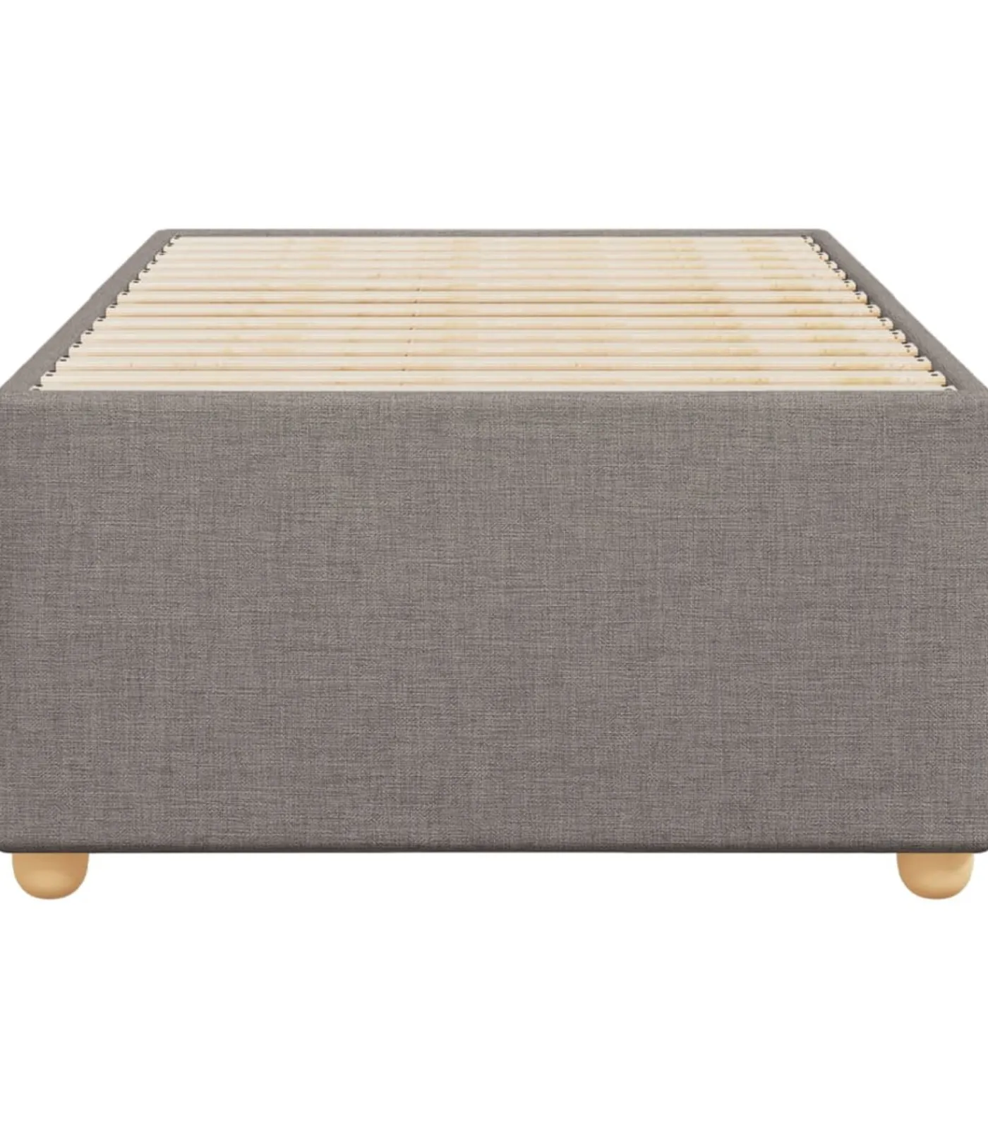 Discount Bedframe zonder matras 100x200 cm stof taupe Bedden