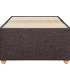 Best Bedframe zonder matras 90x200 cm stof donkerbruin Bedden