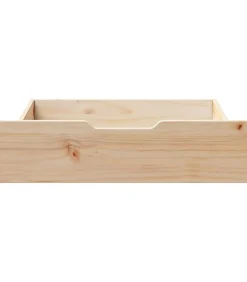 Discount Bedlades 2 st met wieltjes 65x55x17 cm massief grenenhout Organiseren