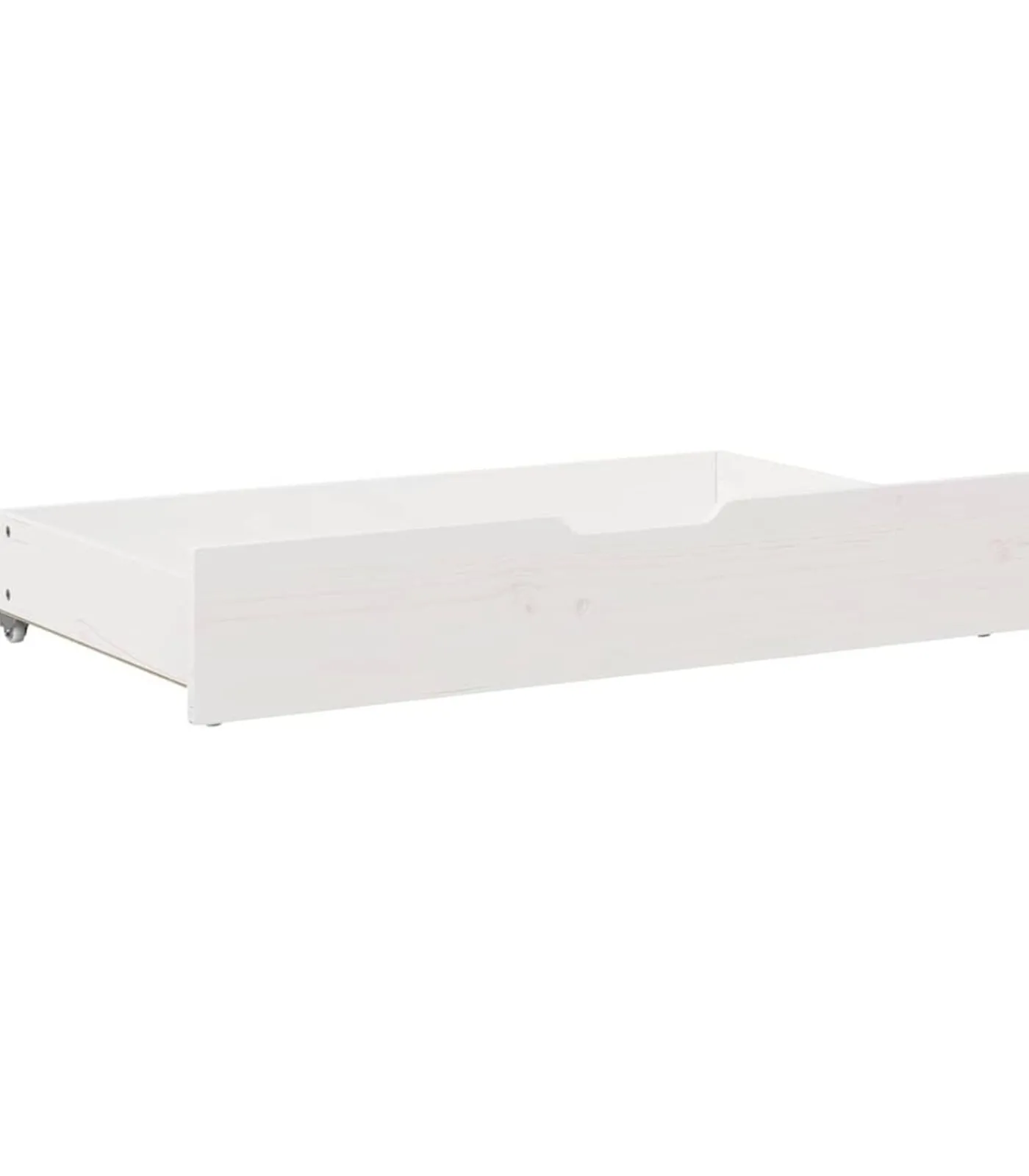 Bedlades 2 st 90x55x17 cm massief grenenhout wit Organiseren