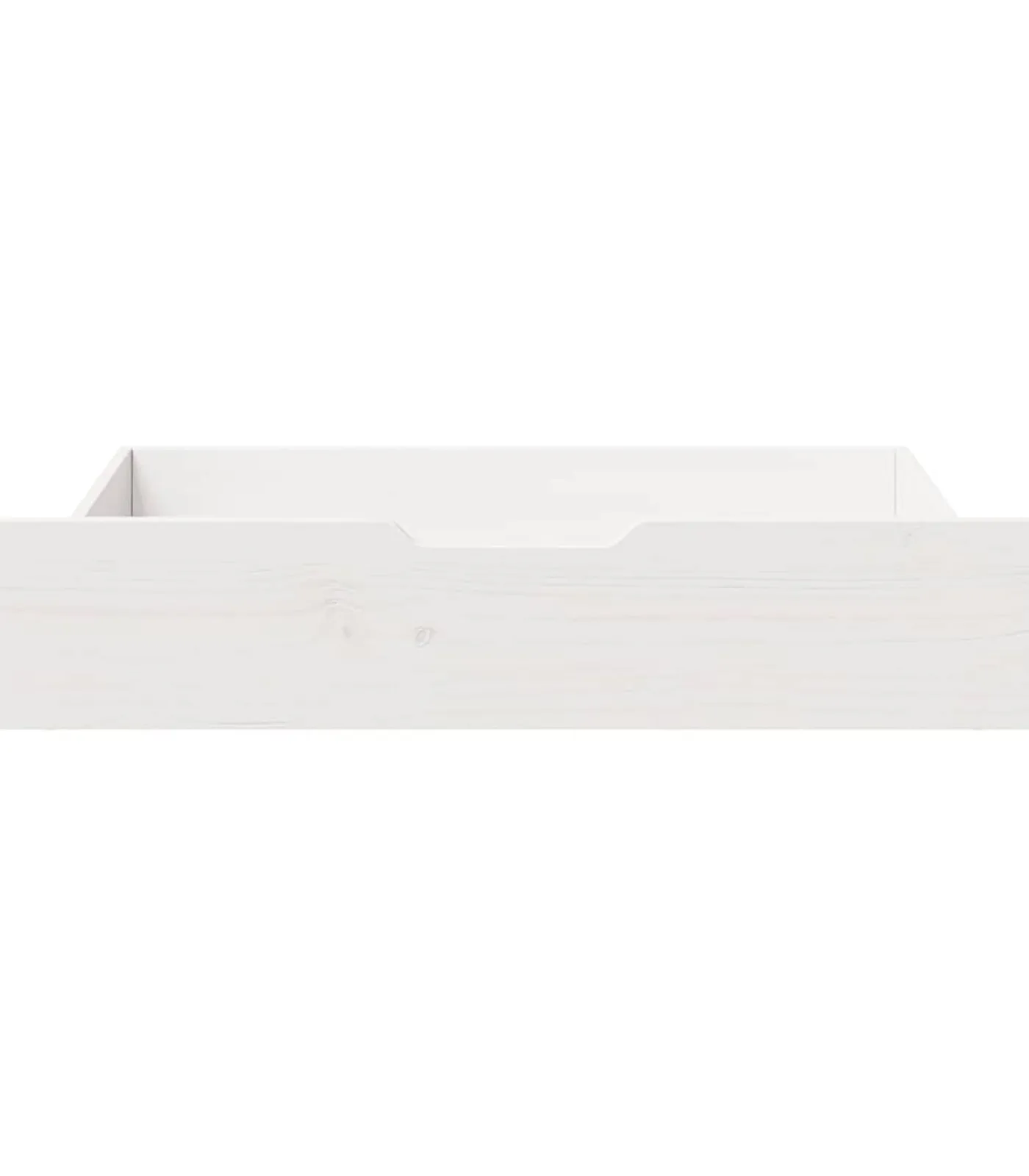 Discount Bedlades 2 st 85x55x17 cm massief grenenhout wit Organiseren