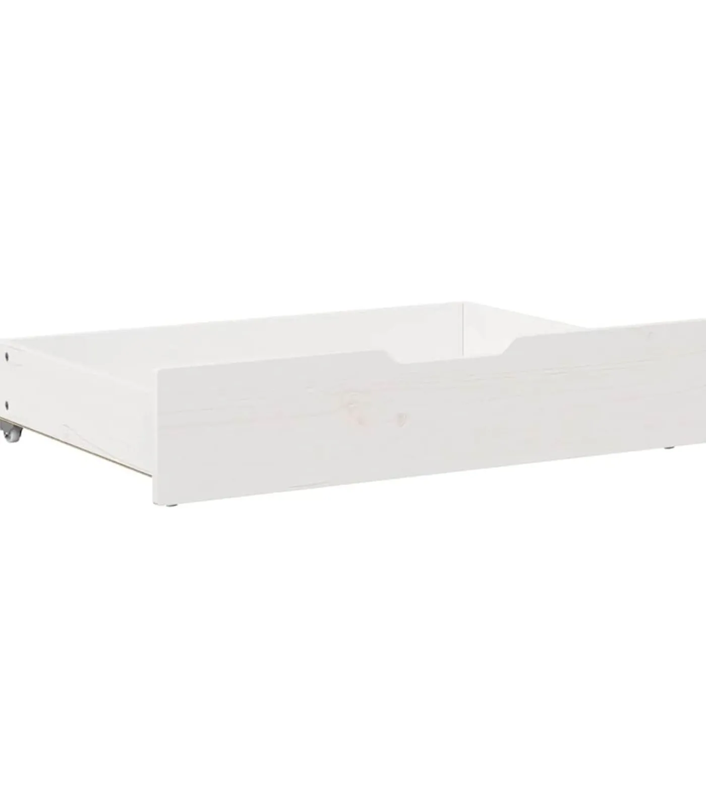 Discount Bedlades 2 st 85x55x17 cm massief grenenhout wit Organiseren