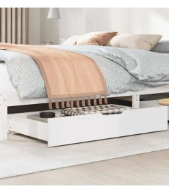 Bedlades 2 st 95x55x17 cm massief grenenhout Organiseren