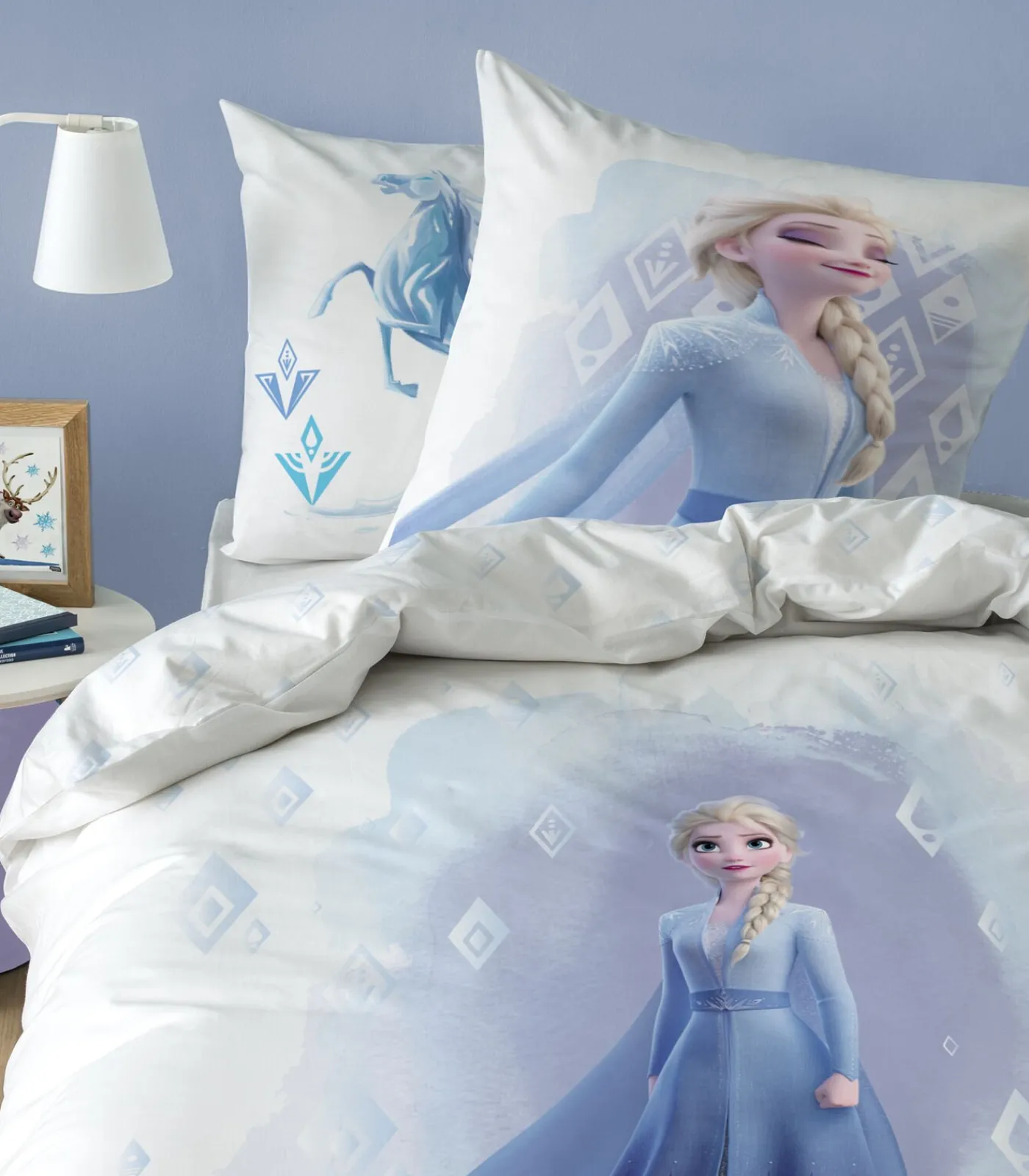 Outlet Bedlinnen van 100% katoen met print, HOME FROZEN 2 ELEMENT Dekbedovertrekken