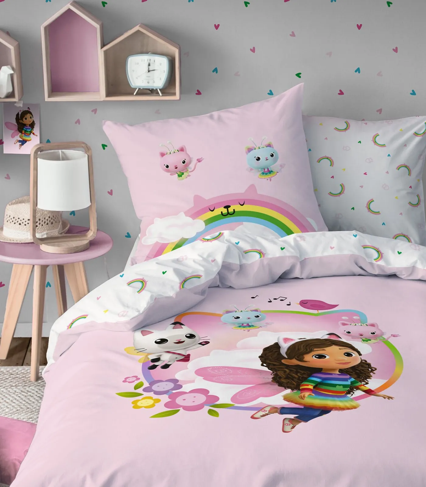 Discount Bedrukt beddengoed 100% katoen, GARDEN Dekbedovertrekken