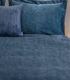 Bedsprei 2 personen Folha 240x260 cm Nachtblauw (1 Bedsprei, 2 Kussenslopen) Bedspreien