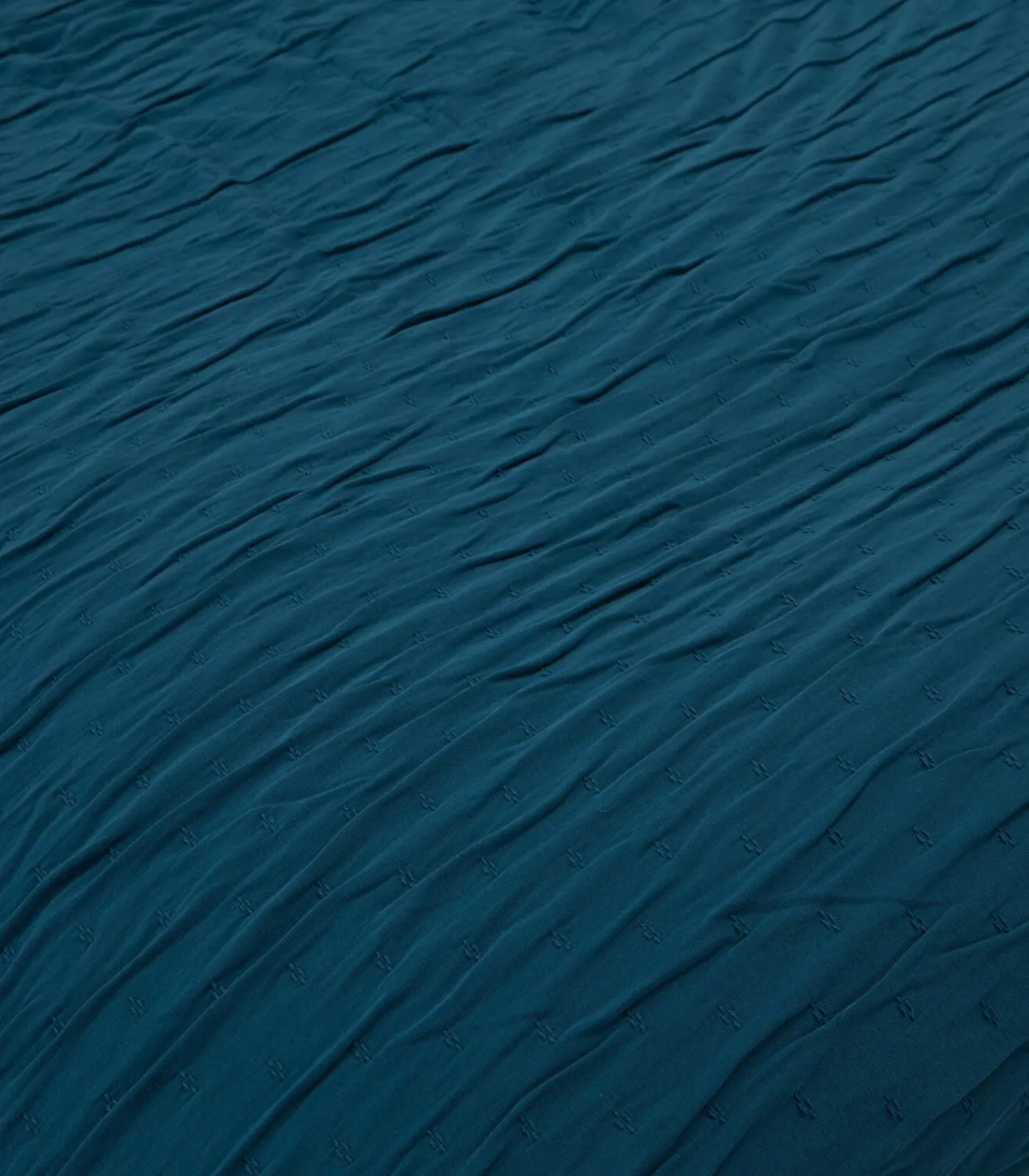 Best Bedsprei set 2 personen Leron Seti 240x260 cm Benzine blauw (1 Bedsprei, 2 Kussenslopen) Bedspreien