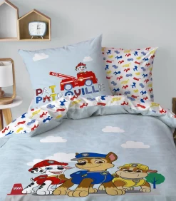 New Bedtextielset met print van 100% katoen, PAW PATROL PATBOY Dekbedovertrekken