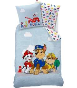 New Bedtextielset met print van 100% katoen, PAW PATROL PATBOY Dekbedovertrekken