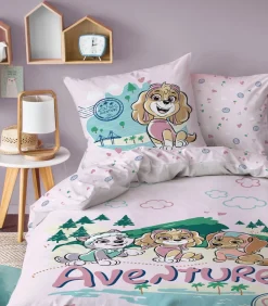 Best Bedtextielset met print van 100% katoen, PAW PATROL VOYAGE Dekbedovertrekken