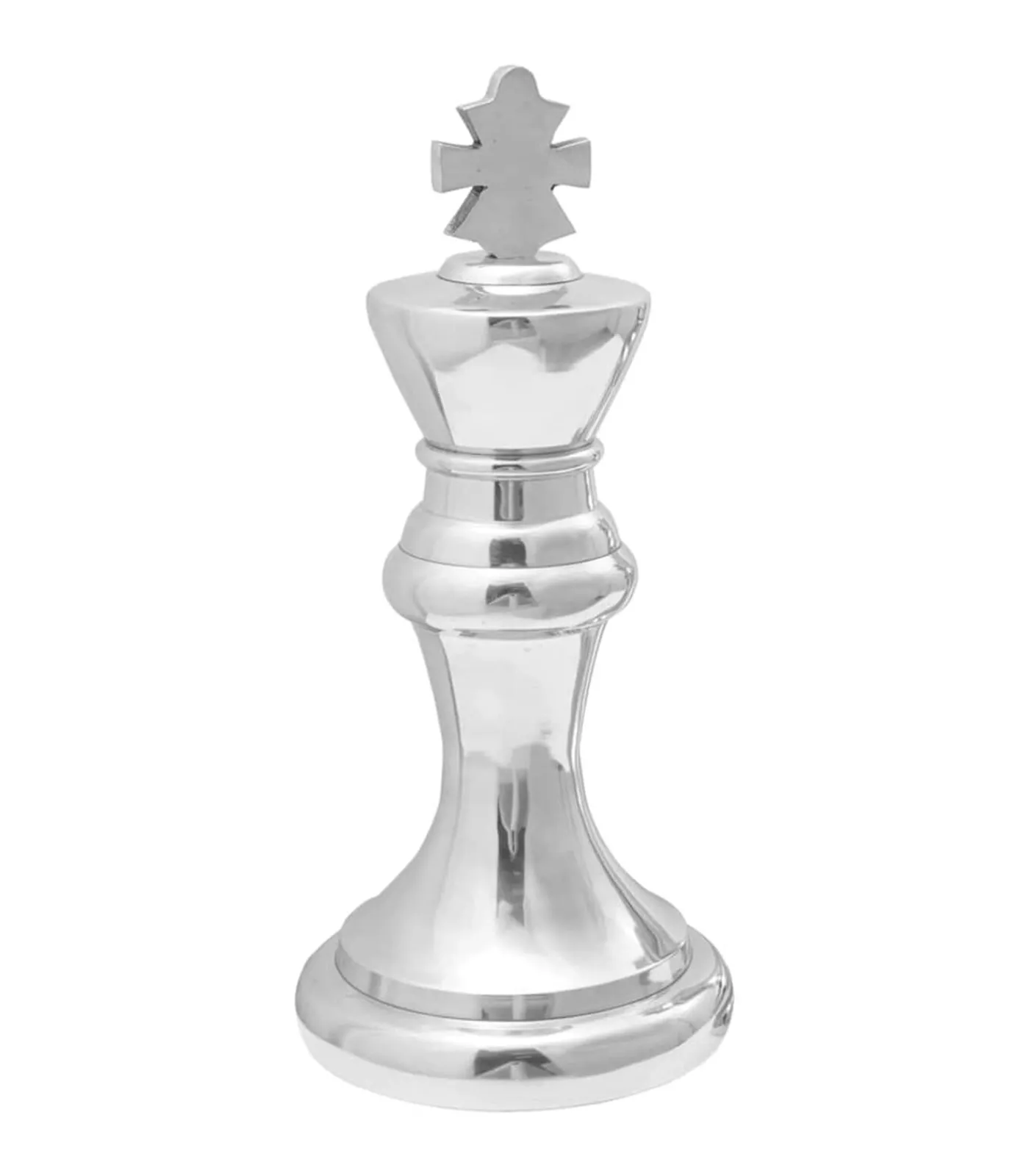 Outlet Beelden 2 pcs Zilver Aluminium Decoratie