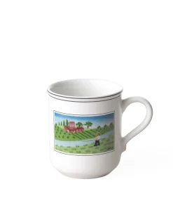 New Beker met oor Visser Design Naif Tafelgerei