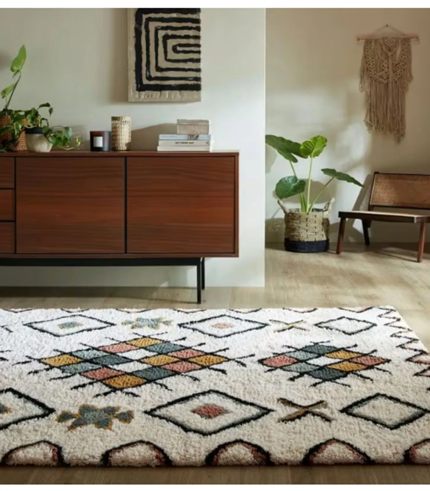 Hot Berbers handgemaakt wollen tapijt RADIM Tapijten