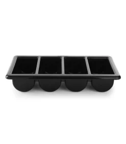 Sale Bestekbak Zwart 4-Vaks Bestek