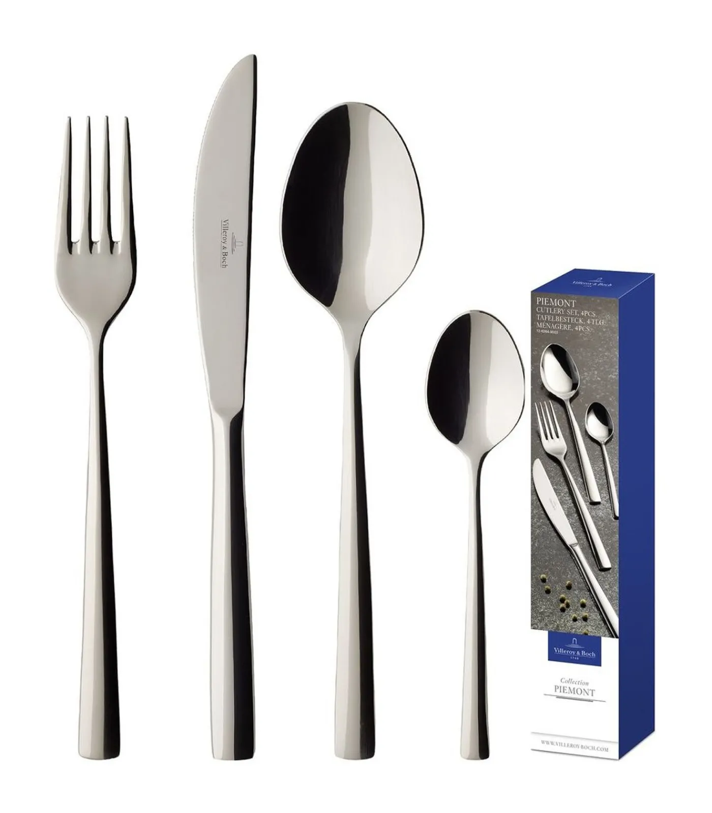 New Bestekset Piemont - RVS - 4-delig Bestek