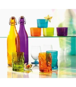 Hot Beugelfles / Weckfles Giara - Rood - 1 liter Glazen & Karaffen