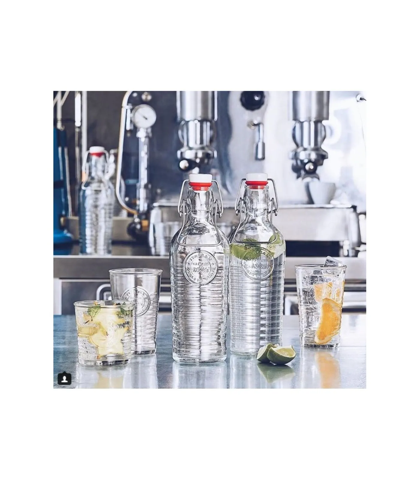 Outlet Beugelfles / Weckfles Officina 1825 - Transparant - 1.2 liter Glazen & Karaffen