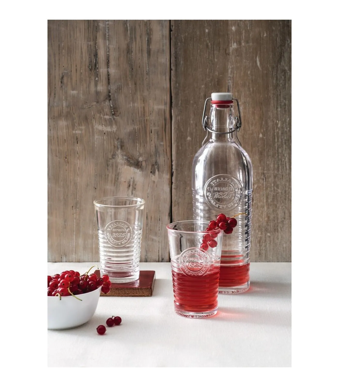 Outlet Beugelfles / Weckfles Officina 1825 - Transparant - 1.2 liter Glazen & Karaffen