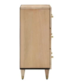 Best Bijzetkast 60x33x75 cm massief mangohout Meubels