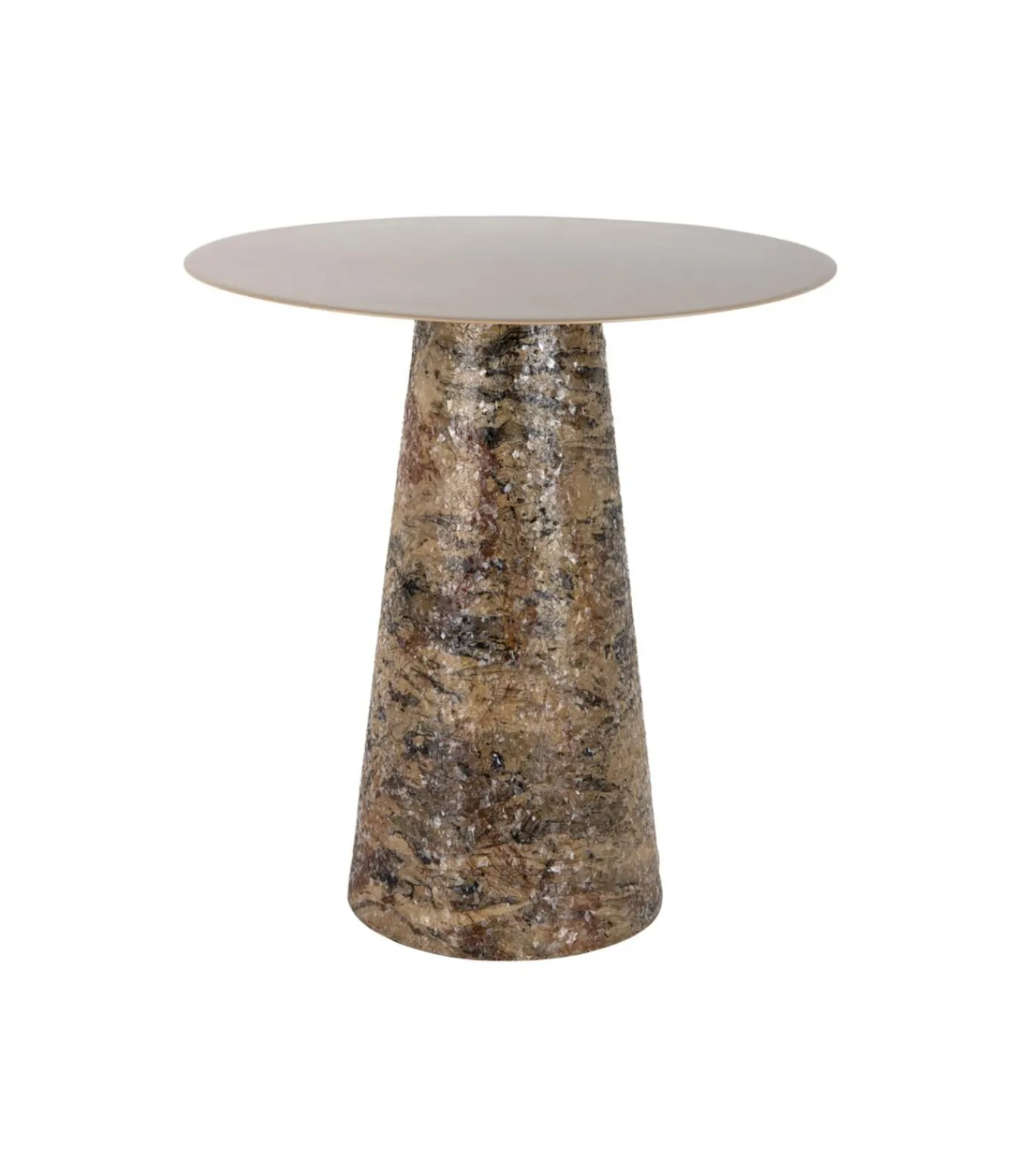 Clearance Bijzettafel Mosaic Marble High - Bruin - 40x40x42cm Tafels