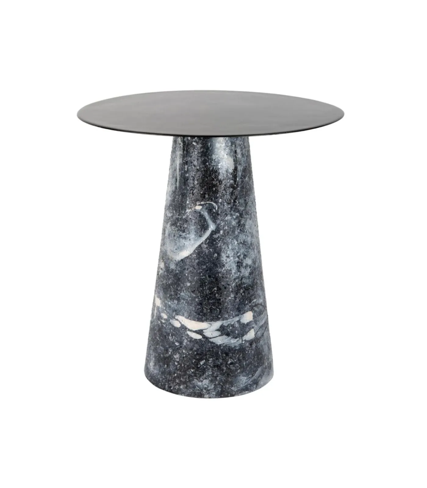 Best Bijzettafel Mosaic Marble High - Zwart - 40x40x42cm Tafels