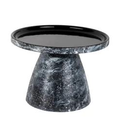 Best Bijzettafel Mosaic Marble - Zwart - 42x42x29cm Tafels