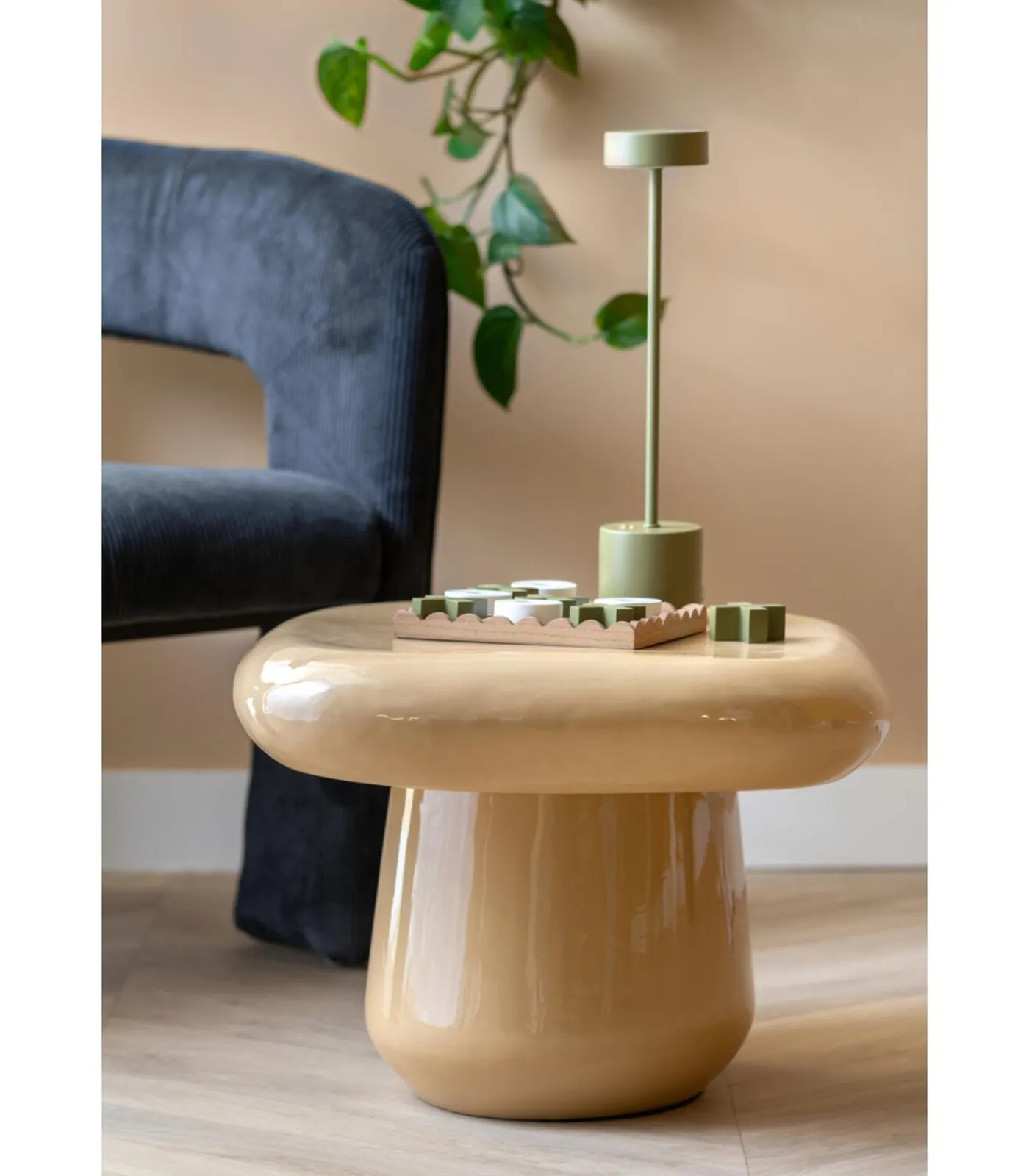 Hot Bijzettafel Roca - Bruin - 49x49x36cm Tafels