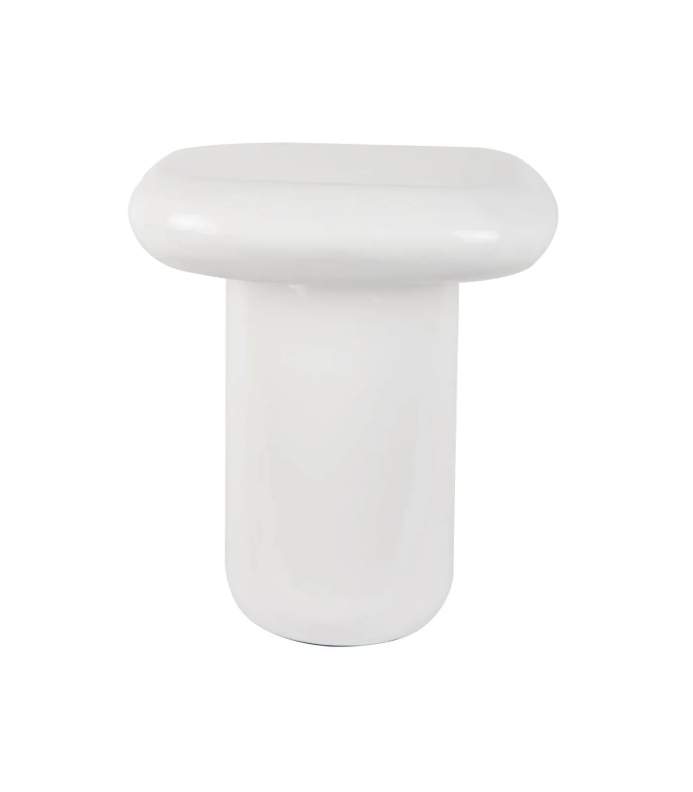 Hot Bijzettafel Roca High - Wit - 40x40x45cm Tafels