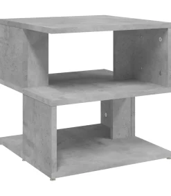 Discount Bijzettafel 40x40x40 cm bewerkt hout betongrijs Tafels