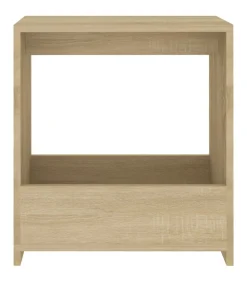 Clearance Bijzettafel 50x26x50 cm bewerkt hout sonoma eikenkleurig Tafels