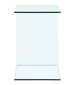 Outlet Bijzettafel 40x40x60 cm gehard glas Tafels