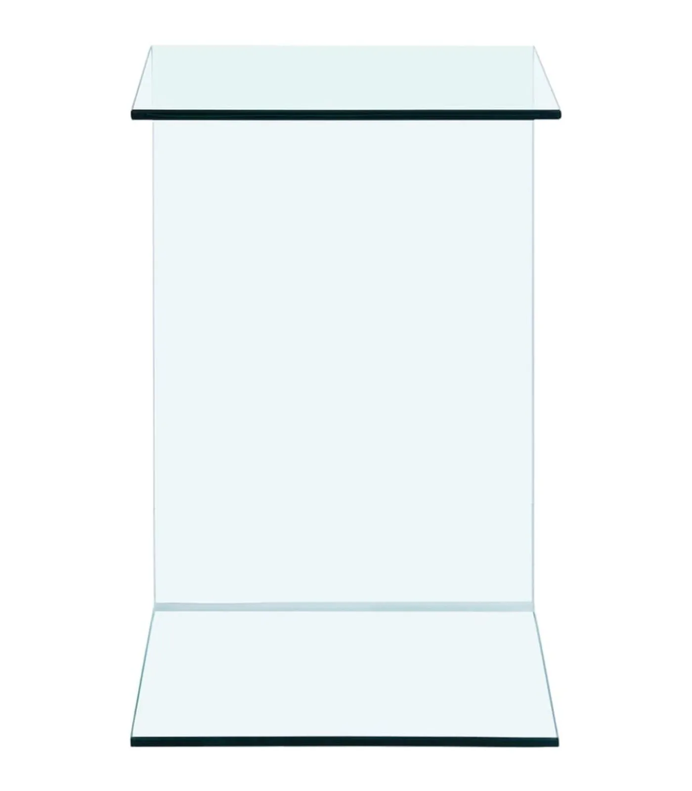 Outlet Bijzettafel 40x40x60 cm gehard glas Tafels