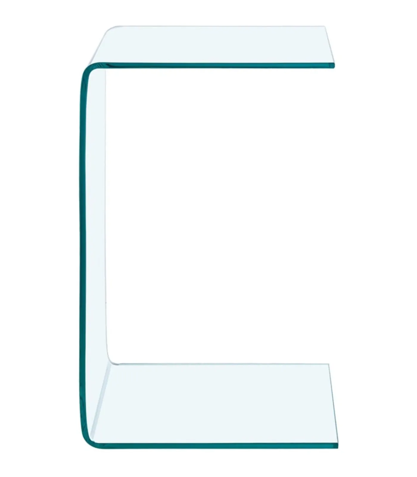 Outlet Bijzettafel 40x40x60 cm gehard glas Tafels