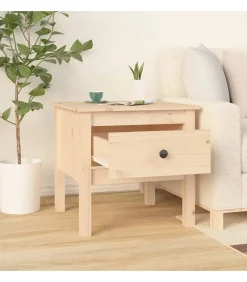 Discount Bijzettafel 50x50x49 cm massief grenenhout Tafels