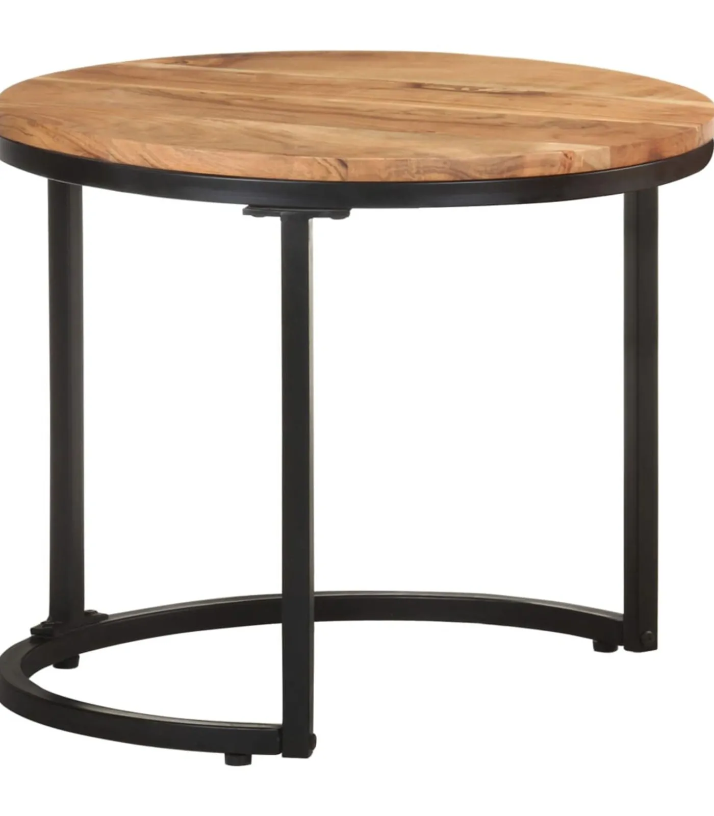 Clearance Bijzettafels 3 st massief acaciahout Tafels