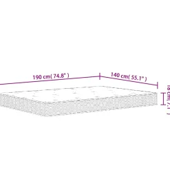 Online Binnenveringmatras middelhard 140x190 cm Matrasbeschermer