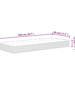 Sale Binnenveringmatras middelhard 80x200 cm Matrasbeschermer