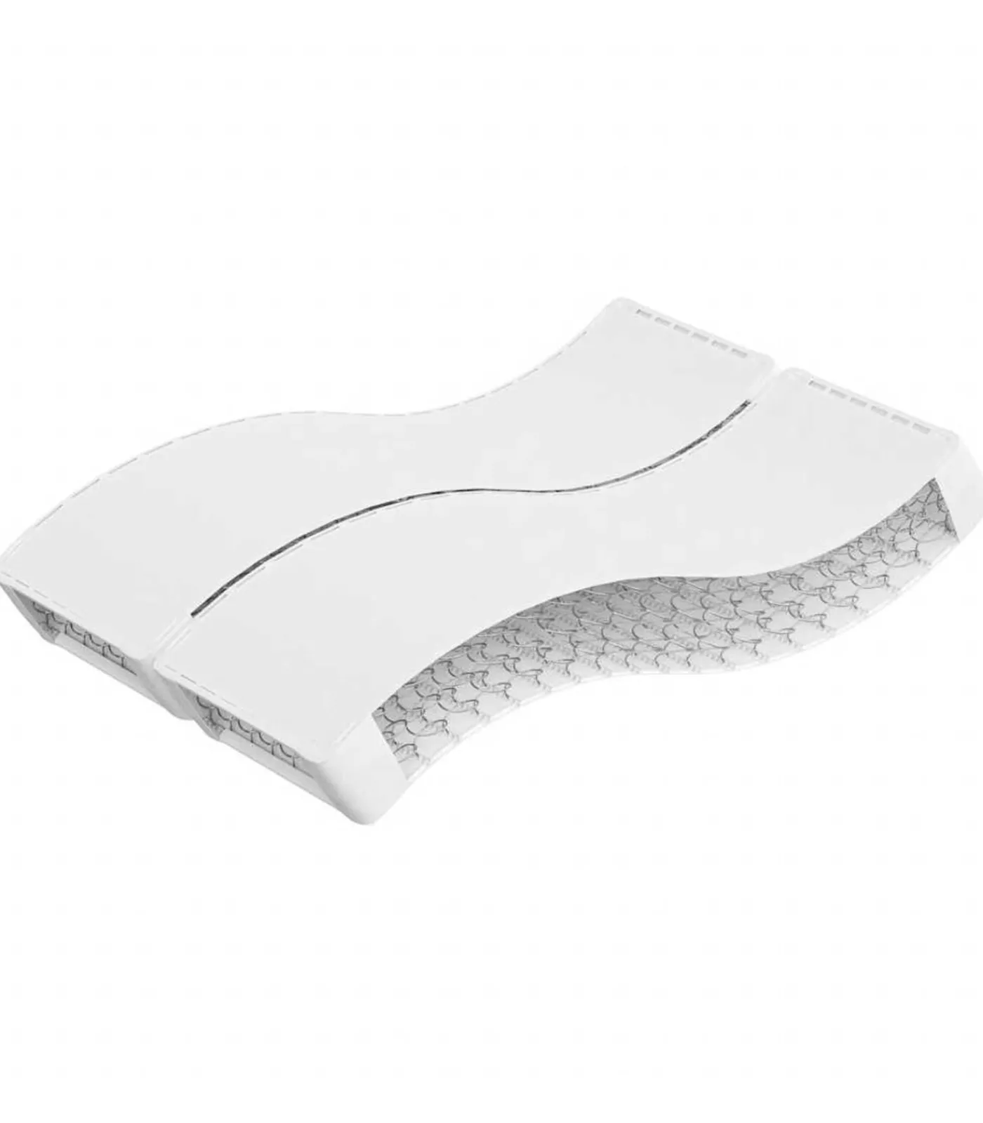 New Binnenveringmatras middelhard 120x200 cm Matrasbeschermer