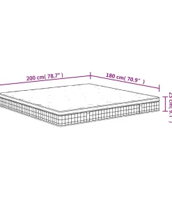 Best Binnenveringmatras middelhard 180x200 cm Matrasbeschermer