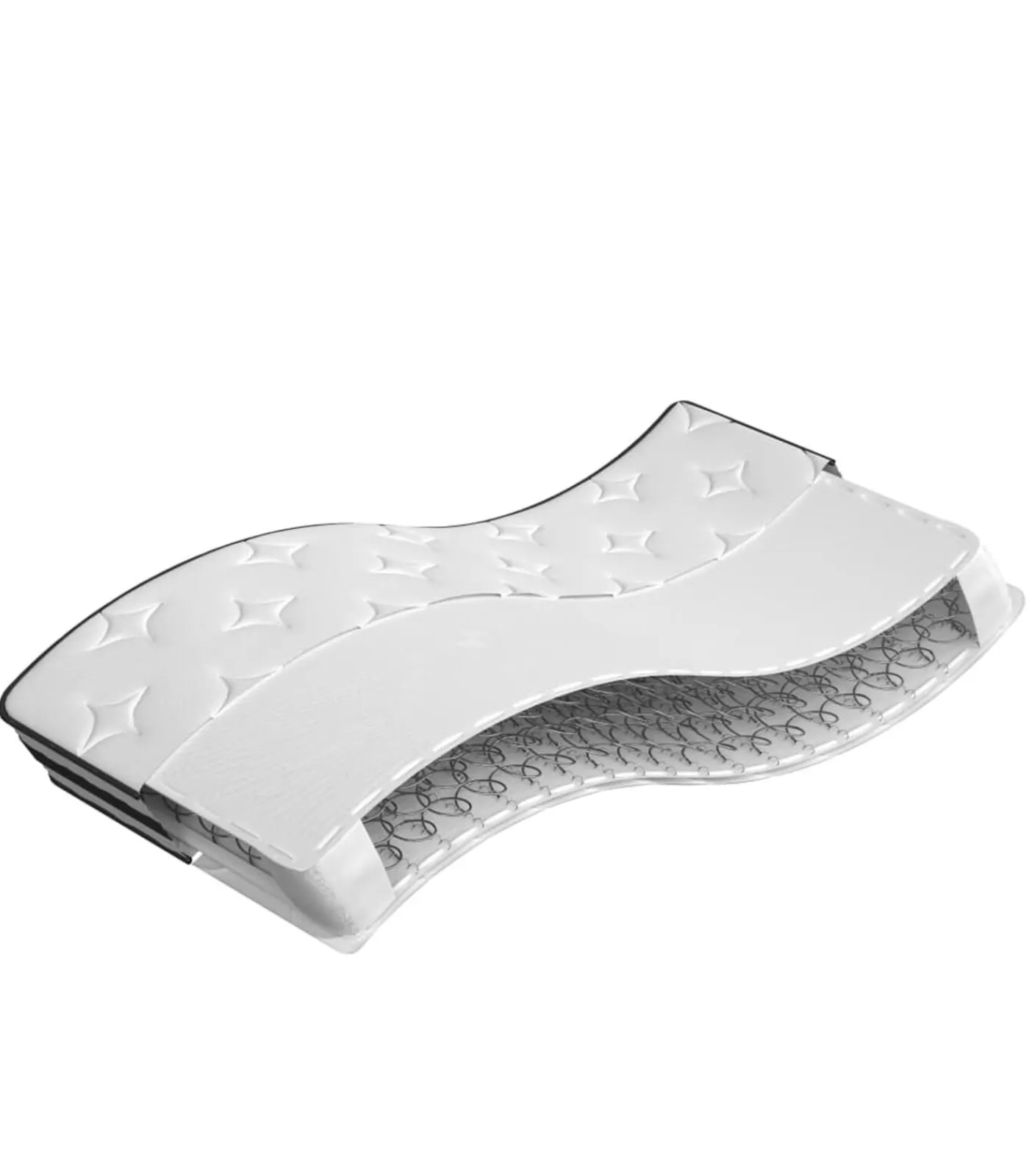 Binnenveringmatras middelhard 100x200 cm Matrasbeschermer