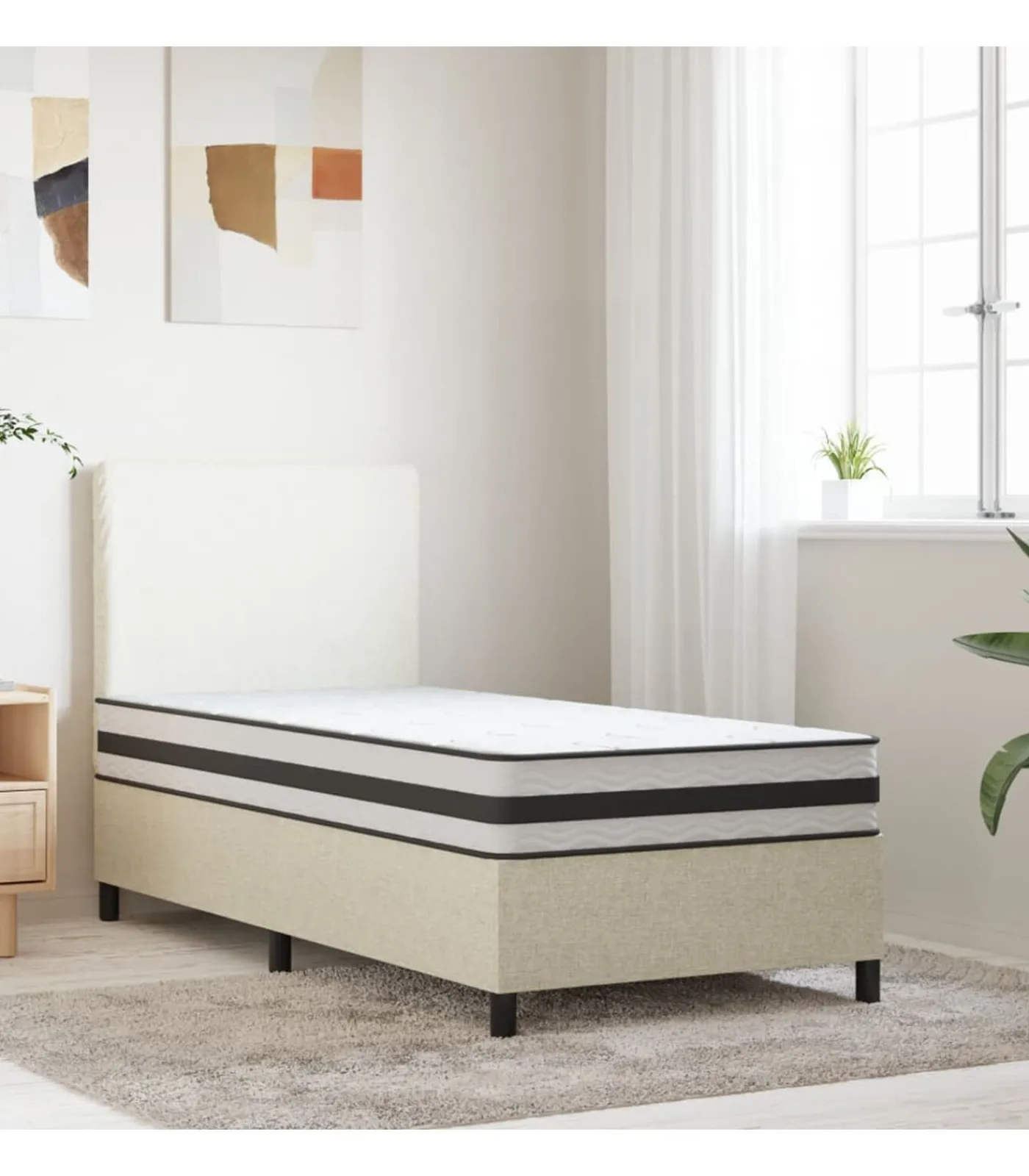 Best Binnenveringmatras middelhard 90x190 cm Single Size Matrasbeschermer