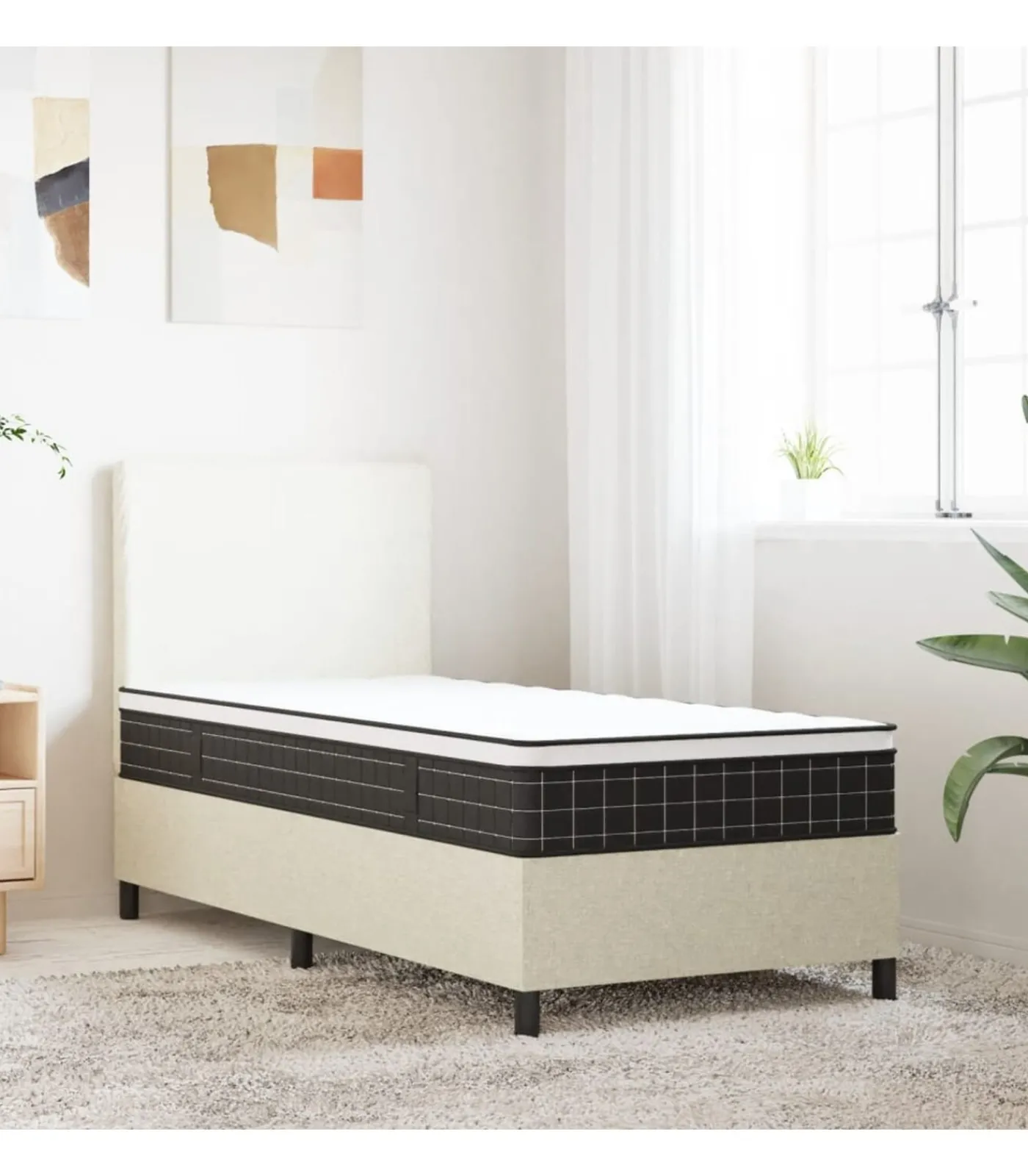 Discount Binnenveringmatras middelhard 90x190 cm Single Size Matrasbeschermer